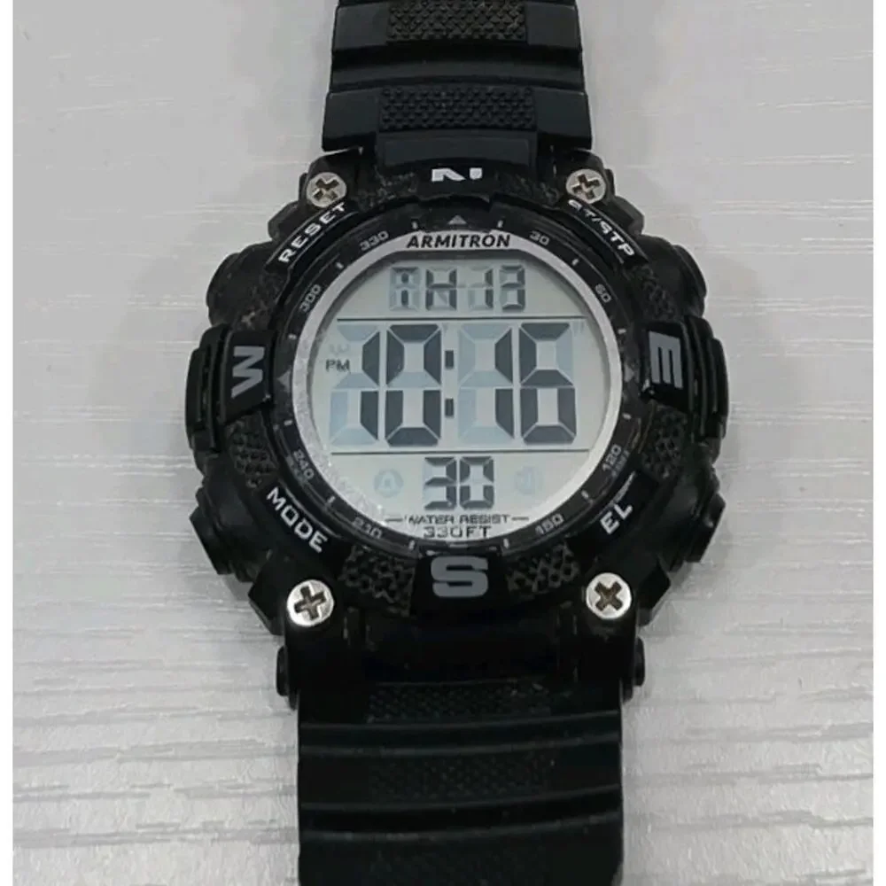 ARMITRON Pro Sport 45/7099 Acrylic Quartz Digital Women's Watch New Battery W333